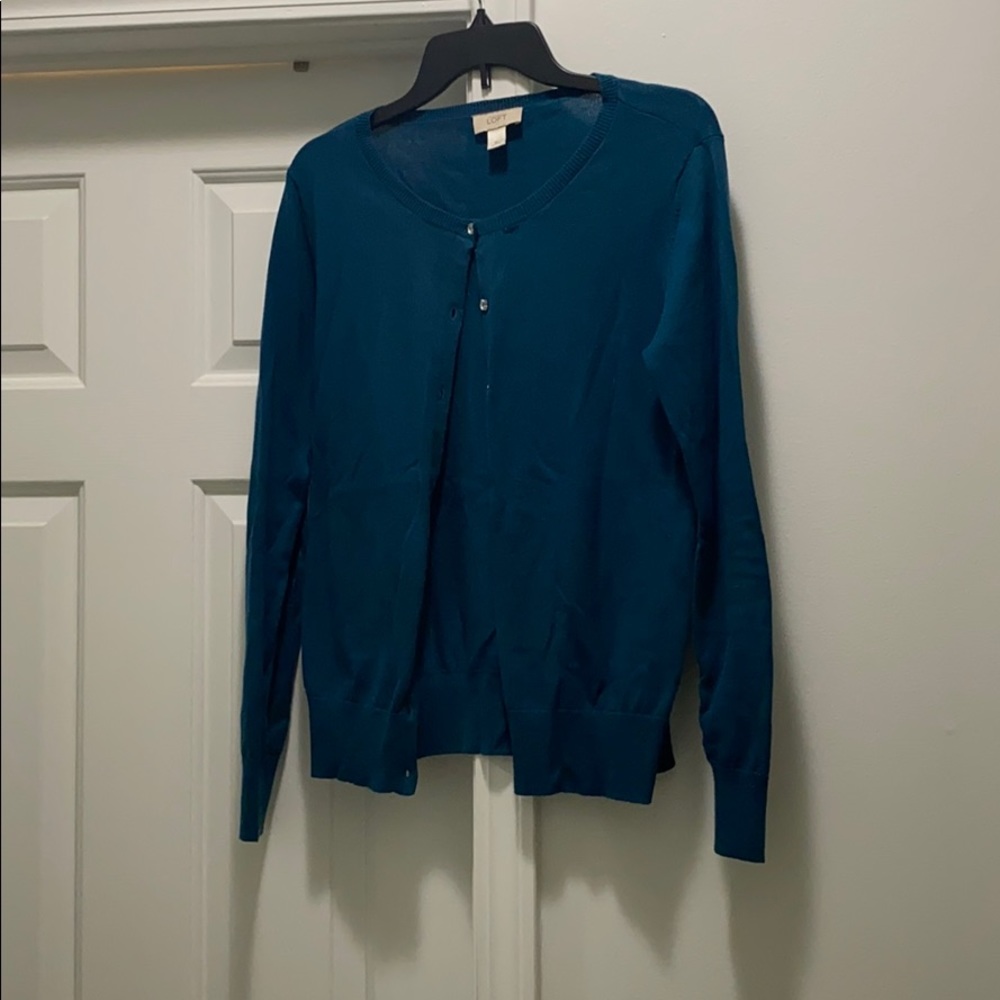 Teal cardigan